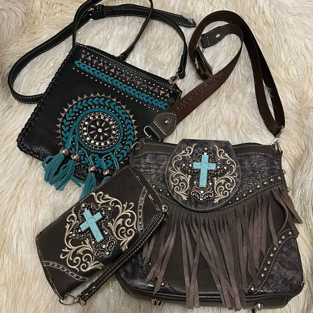 Montana West dream catcher crossbody bag bundle